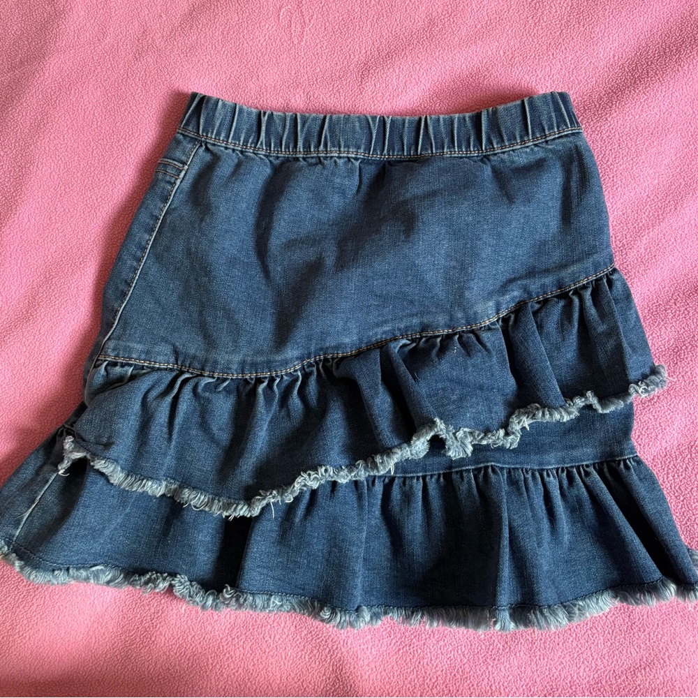 Target Girls Denim Ruffle Skirt